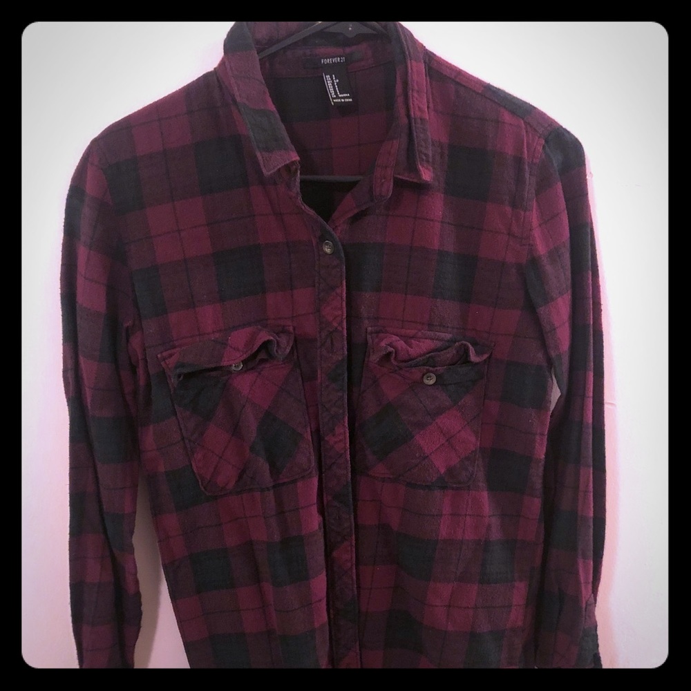 Purple/black flannel